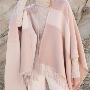 SOIA & KYO Woven Cardigan Scarf with Fringe